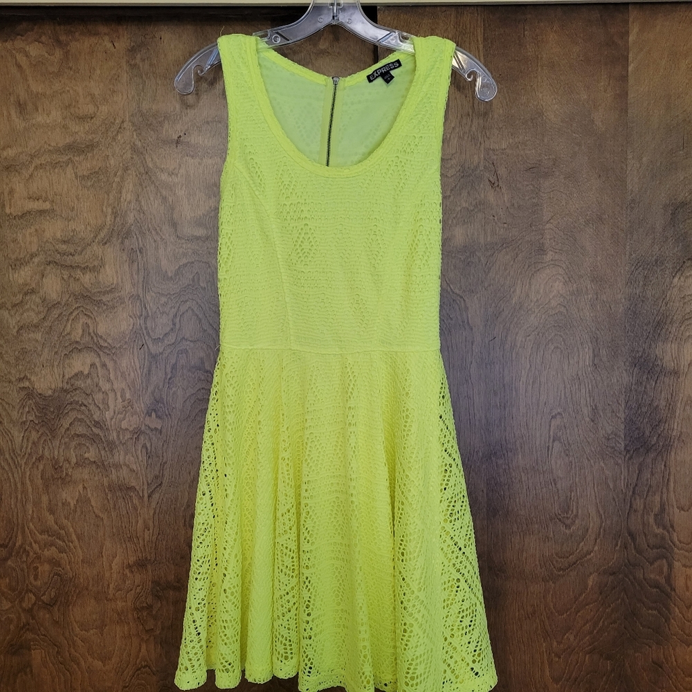 Express Neon Yellow Dress